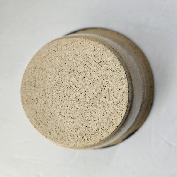 Studio Pottery Dip Chiller/Warmer Blue Beige Signed 2009 Great Condition - Picture 9 of 10